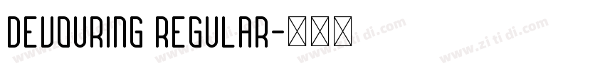 Devouring Regular字体转换